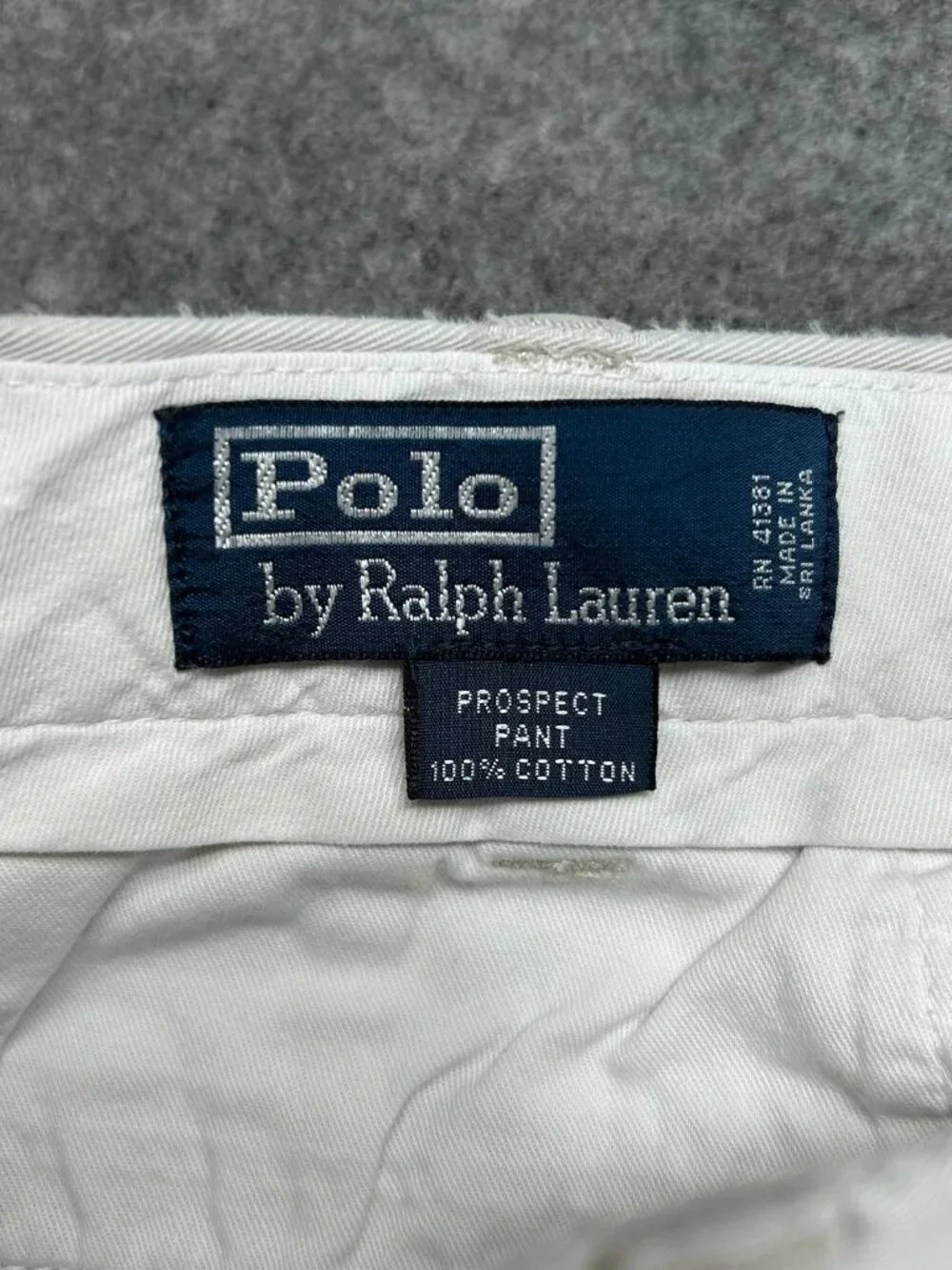 Polo Ralph Lauren Prospect Chino Pants Mens 34x31 Ivory Flat‎ Front (Tag-36x32)